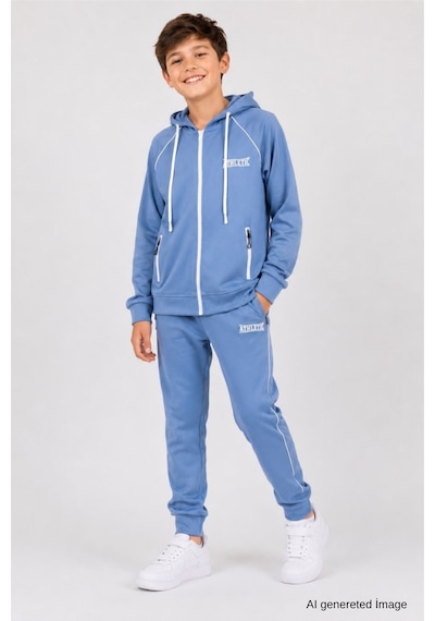 Pina Kids Erkek Çocuk Scuba Atheletic Reglan Kol Kapüşonlu Dalgıç Kumaş Eşofman Takımı Esf7028 Açık İndigo Pina Kids Erkek Çocuk Scuba Atheletic Reglan Kol Kapüşonlu Dalgıç Kumaş Eşofman Takımı Esf7028 Açık İndigo