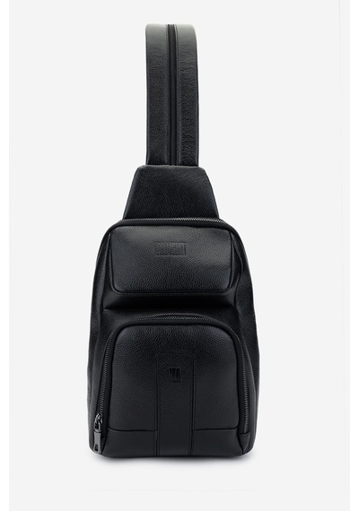 Valmenti Erkek Hakiki Deri Siyah Deri Body Bag Çanta 995 230219 Erk Cnt Sk24-25 Sıyah Dr Siyah