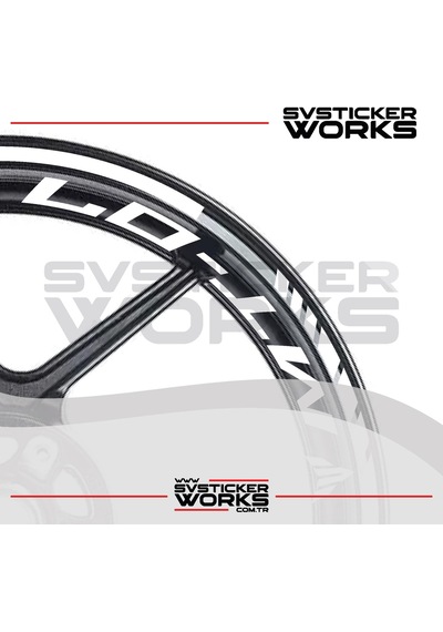 Yamaha Mt-07 Jant Sticker Dış Ve İç Set Sticker Jant Şeridi Beyaz