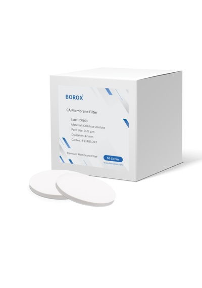Borox Selüloz Asetat Ca Membran Filtre - 0.22µm 47mm - 50 Adet