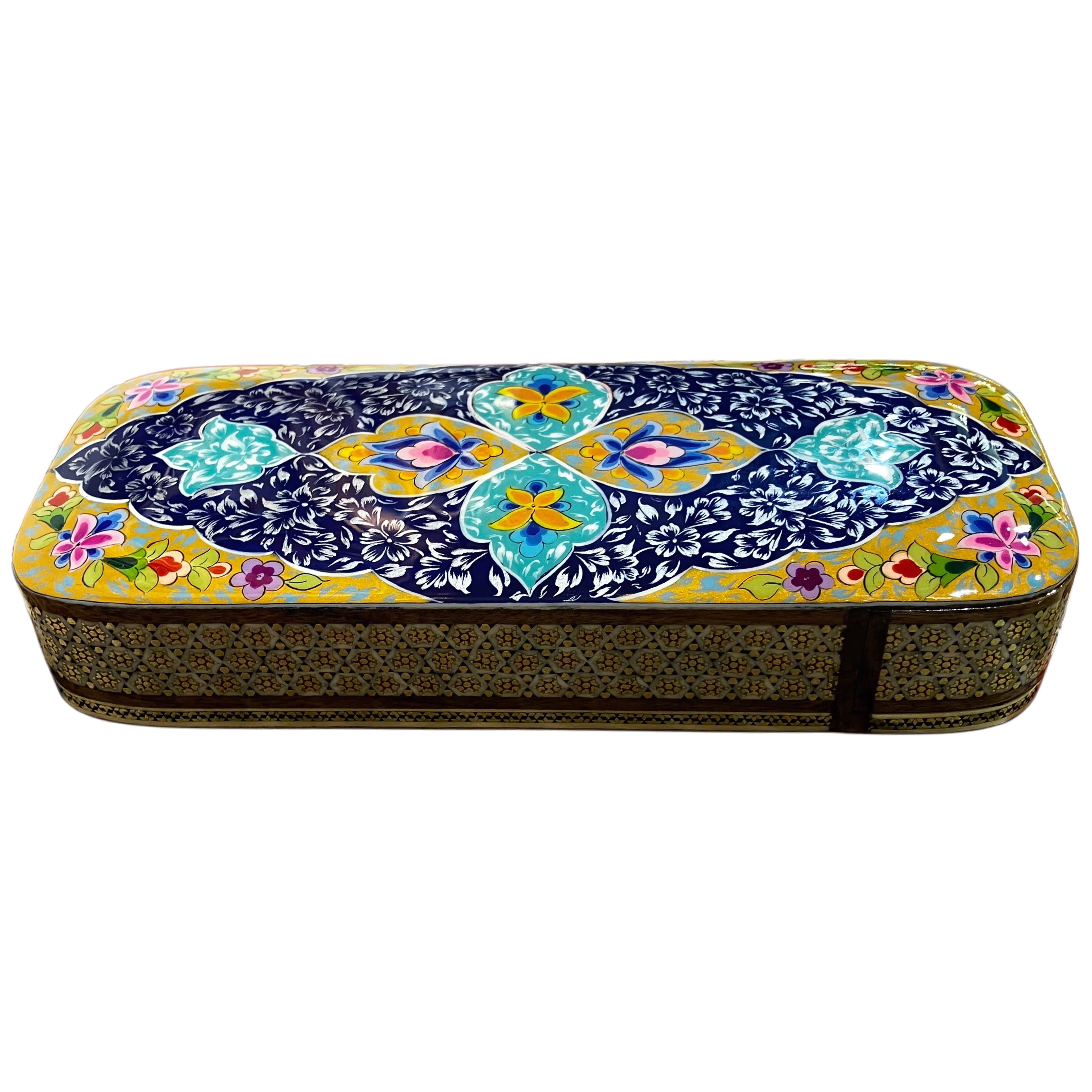 Hatem İşleme Çekmeceli Kalem Kutusu - 8x21 Cm Hatem İşleme Çekmeceli Kalem Kutusu - 8x21 Cm Çok Renkli