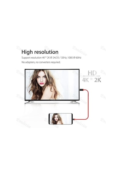 Usb Type C 3.1 To Hdmi Çevirici 4330A Galaxy S9/S10 Note 9 LG Uyumlu G5
