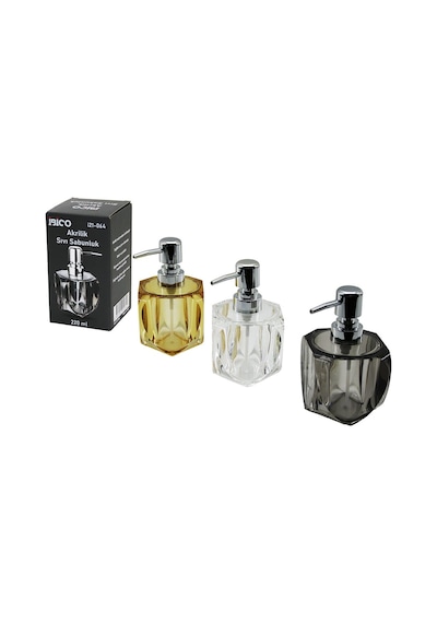 Kare Kalp Tasarımlı Sıvı Sabunluk - 220 Ml - Akrilik Diğer