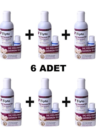 Fiyto Doğal Sarımsak Özlü Şampuan 6 x 500 ML + Losyon 6 x 75 ML