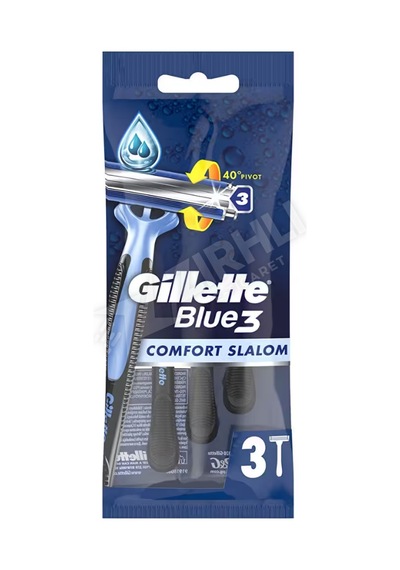 2 Adet Gillette Blue3 Slalom Kullan At Tıraş Bıçağı 3'lü
