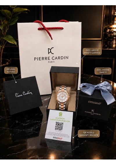 Pierre Cardin Kadın Kol Saati 3 Atm Çelik Kordon Kararma Renk Atma Yapmaz Vs.blkt.1133 Gri