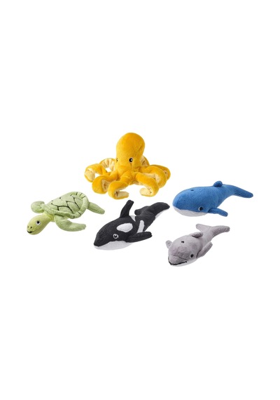 Ikea Blavıngad Peluş Oyuncak Sarı - Açık Sarı - Mavi - Beyaz - Siyah