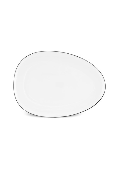 Karaca Agata Opal Cam Kayık Tabak 33 Cm