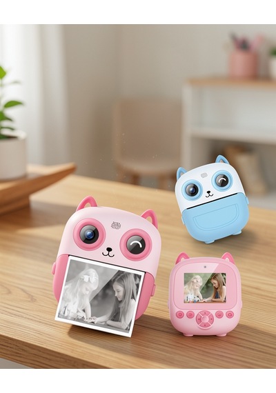 Mini Kamera 2.4" Ekranlı 1080p Kayıt Uczzzprinterkamera-1 Pembe