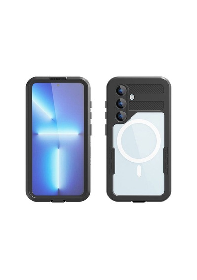 Zore Galaxy S24 Plus Magsafe Şarj Özellikli 1-1 Su Geçirmez Kılıf - Siyah