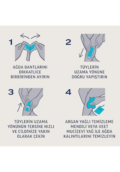 Veet Professional Sir Ağda Bandı Bacak Ve Vücut Bölgesi Hassas Ciltler İçin 20'li 10