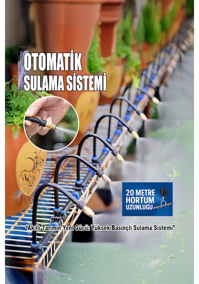 Robo 360 Derece Dönebilen 20 Metre Sulama Sistemi