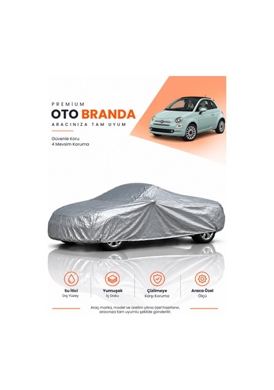 Fiat 500 312 2020-2024 Cabrıo Uyumlu Araba Brandası Oto Branda Araba Örtüsü Araç Çadırı