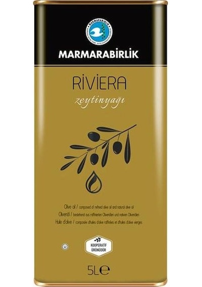 Marmarabirlik Riviera Zeytinyağı Teneke 5 L
