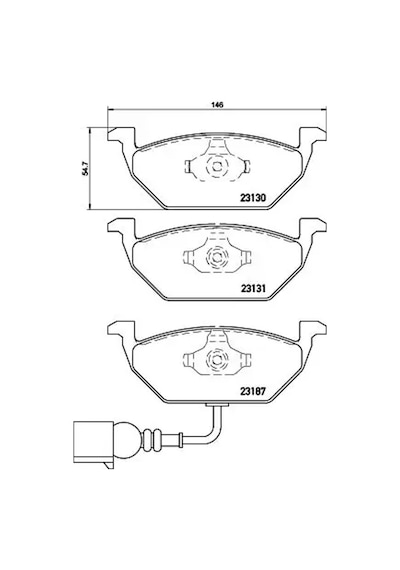 Vw Jetta 3 On Fren Balatasi 1.6 Tdi 2010-2010 Hella 8db355008551