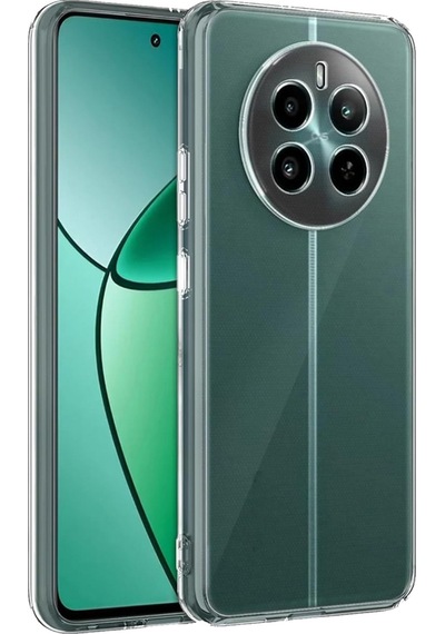 Realme 12 Plus İle Uyumlu Kapak Kamera Korumalı Süper Silikon Şeffaf Kılıf
