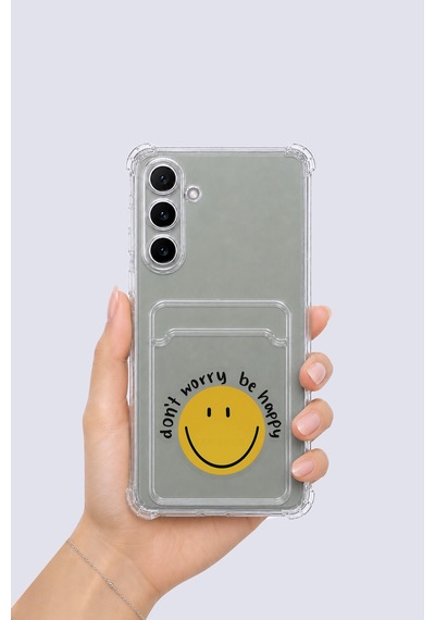 Samsung Galaxy Uyumlu A16 Kartlıklı Gülücük Desenli Kılıf