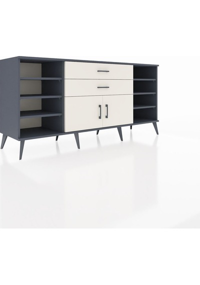 Hyperion Konsol 7 Raflı 2 Çekmeceli 2 Kapaklı 176x44x83 Antrasit-aytaşı Aytaşı Hyperion Konsol 7 Raflı 2 Çekmeceli 2 Kapaklı 176x44x83 Antrasit-aytaşı Aytaşı