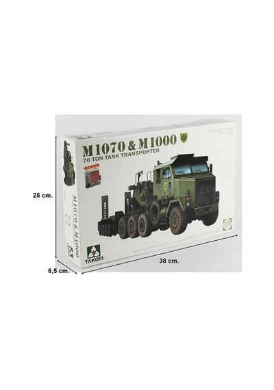 Takom 5021 1/72 Ölçek, M1070 Çekici Ve M1000 Römorklu, 70 Ton Tank Taşıyıcı Plastik Model Kiti-58204