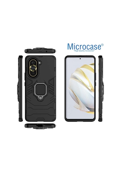 Huawei Nova 10 Batman Serisi Yüzük Standlı Armor Kılıf-Al3349