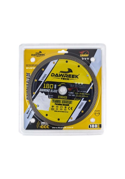 Dawreek Dt004cd 180mm Premium İnce Turbo Pro Elmas Testere Porselen-seramik