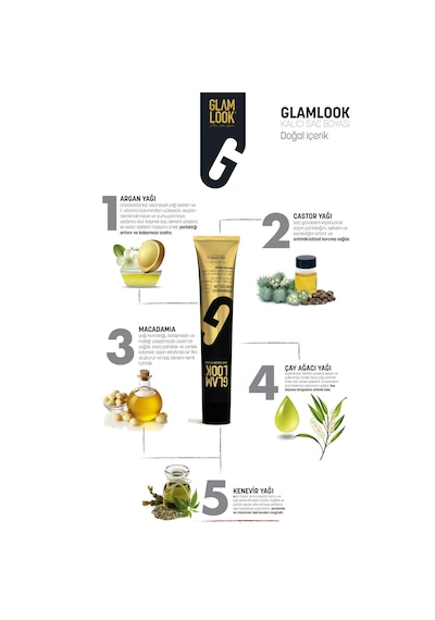 Glamlook Kalıcı Saç Boyası 100 Ml Koyu Kumral Yoğun Bakır 6.44