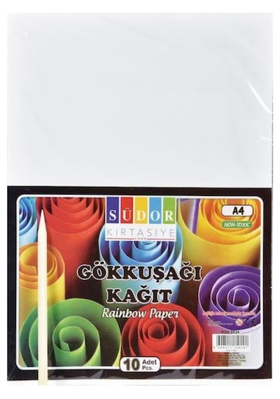 Südor Gökkuşağı Kazımalı A4 Kağıt 1 Paket
