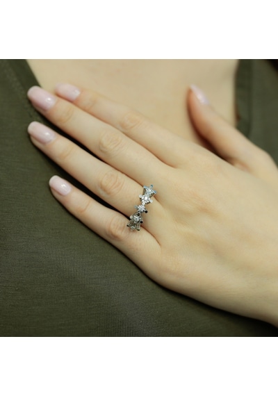 Lova 1,50 Karat Efektli Pırlanta Beştaş Yüzük - 1070108