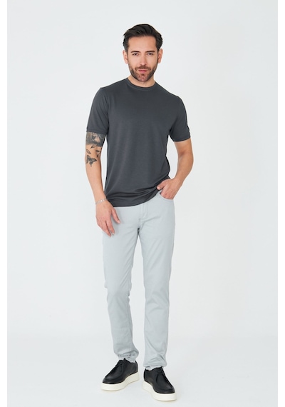 Gri Tencel Kumaş Erkek Yazlık Chino Pantolon