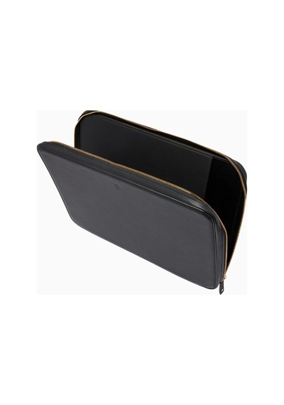 Montroi Laptop Case 15" Deri Kılıf Şık Ve Dayanıklı Tasarım Unisex Çanta El Çantası Siyah