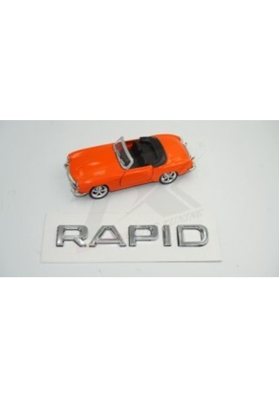 Skoda Rapid 13-16 Yeni Nesil Bagaj Krom Abs 3M 3D Yazı Logo Amble