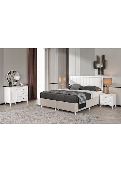Roma 6 Kapaklı Komple Mdf Yatak Odası Takımı