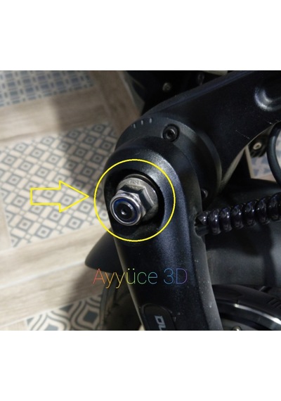 Ayyüce 3D, DUALTRON Elektrikli Scooter İçin Vida Kapağı 7 Adet Siyah