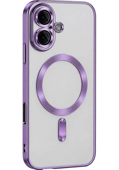 Newface Apple İphone 16 Kılıf Kross Magneticsafe Kapak - Mor