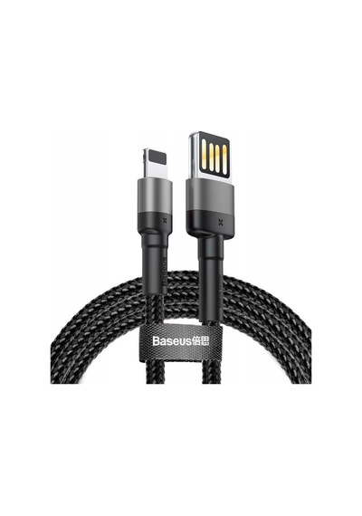 Baseus CALKLF-GG1 Cafule Se Lightning Data/şarj Kablosu 2.4A 1 MT Siyah