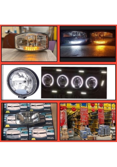Ahmet Otomotiv Oval Sis Lambası Gündüz Ledi Sarı