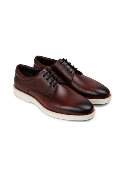 Deery Hakiki Deri Bordo Erkek Günlük Ayakkabı - 01934mbrdc01 Bordo