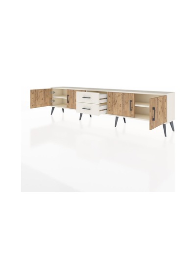 Arges Tv Ünitesi 2 Raflı 2 Çekmeceli 4 Kapaklı 220x30x51 Aytaşı-çam/aytaşı Atlas Çam/aytası - Aytası Arges Tv Ünitesi 2 Raflı 2 Çekmeceli 4 Kapaklı 220x30x51 Aytaşı-çam/aytaşı Atlas Çam/aytası - Aytası