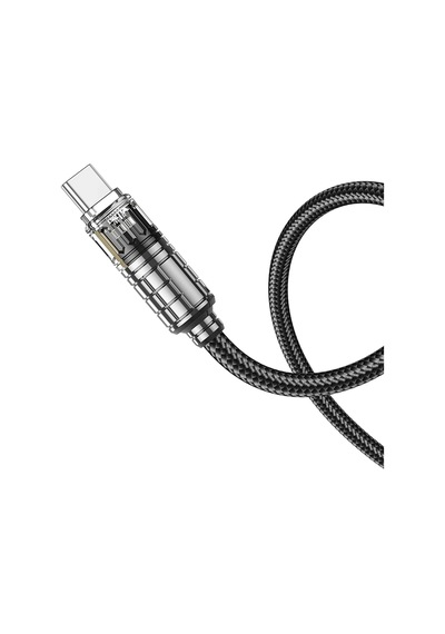 Hoco. U122 1.2m Lantern Usb To Type-c Şarj Data Kablosu - Siyah