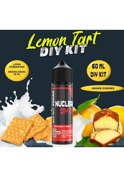 Nuclear 60 Ml Dıy Kit Lemon Tart Gıda Aroma 12 Ml Aroma İçerir