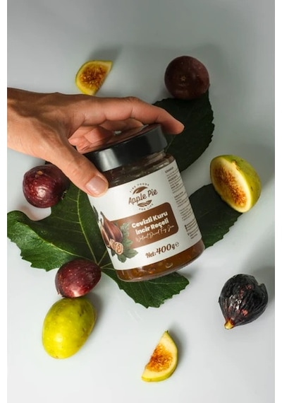 Applepiefoods Cevizli Kuru İncir Reçeli 400 Gr %65 Meyve Pancar Şekeri