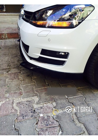 Kit Garaj Volkswagen Golf R-line Piano Black Ön Lip Plastik Boyalı