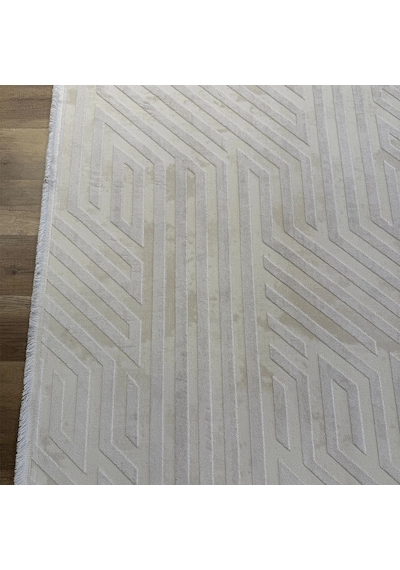İpek Halı Gaspara 14973 Krem Modern Salon Halısı Krem