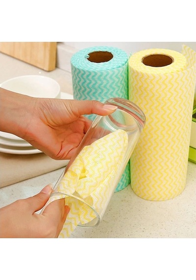 Technow Softtex 33 Yaprak Kopar Kullan Rulo Hassas Temizlik Bezi 27x30cm 3'lü Sarı
