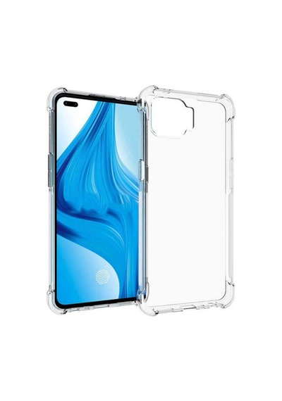 Oppo Reno 4 Lite Kılıf Zore Nitro Anti Shock Silikon Renksiz