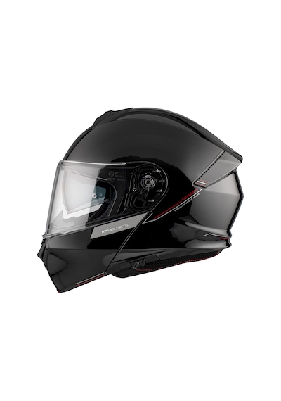 Mt Genesis Sv Solid A1 Parlak Siyah Çene Açılır Kask Parlak Siyah