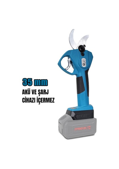 Akülü Bağ Makası 35mm Li-ion Makina Kömürsüz 20v 2.0 Ah - Catpower4136