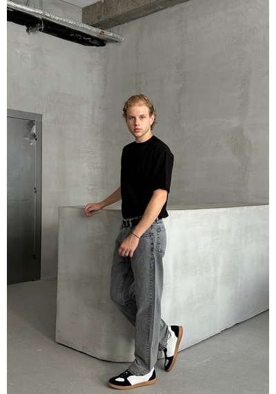 Erkek Baggy Jean Pantolon Antrasit