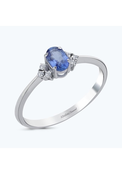 Altınbaş Pırlanta Safir Oval Yüzük Mkm131s-14k