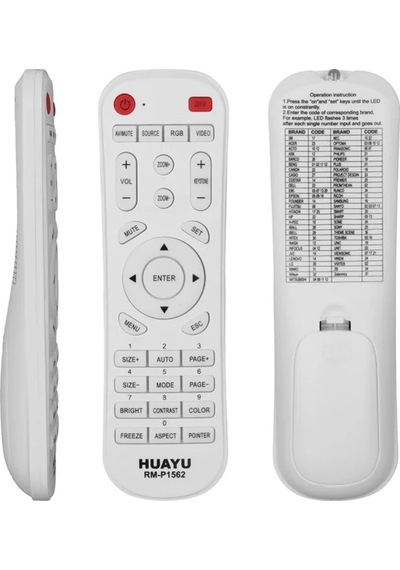 Huayu Rm-p1562 Universal Akıllı Projeksiyon Kumandası Tüm Modellerle Geniş Uyumluluk